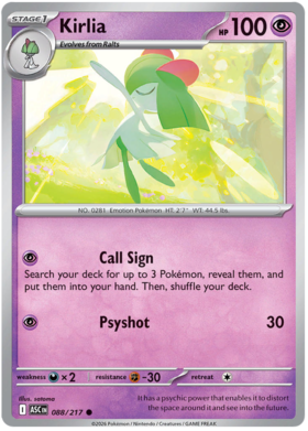Kirlia 88/295 from Ascended Heroes