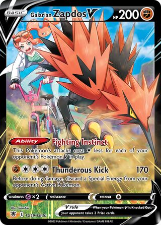 Galarian Zapdos V 19/30 from Astral Radiance (Trainer Gallery)