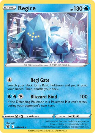 Regice 37/216 from Astral Radiance