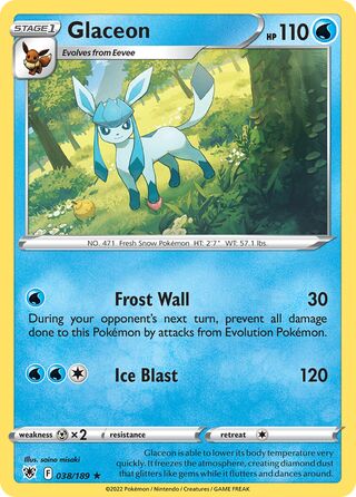 Glaceon 38/216 from Astral Radiance