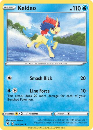 Keldeo 45/216 from Astral Radiance
