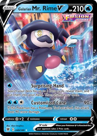 Galarian Mr. Rime V 49/216 from Astral Radiance