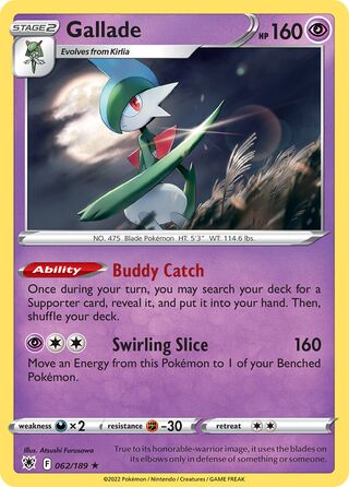 Gallade 62/216 from Astral Radiance