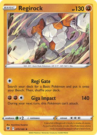 Regirock 75/216 from Astral Radiance