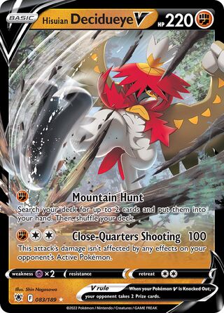 Hisuian Decidueye V 83/216 from Astral Radiance