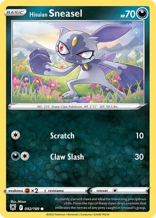 Hisuian Sneasel 92/216 from Astral Radiance