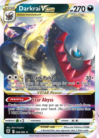Darkrai VSTAR 99/216 from Astral Radiance