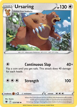 Ursaring 123/216 from Astral Radiance