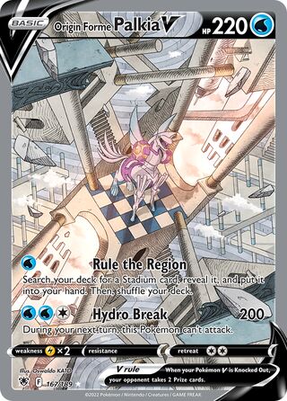 Origin Forme Palkia V 167/216 from Astral Radiance