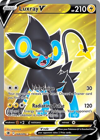Luxray V 168/216 from Astral Radiance