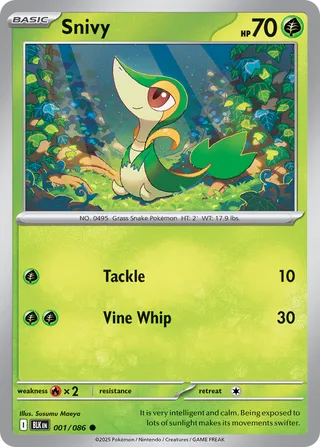 Snivy 1/172 from Black Bolt