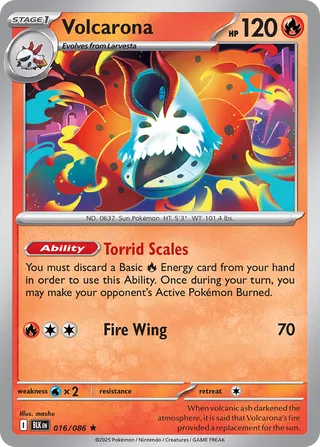 Volcarona 16/172 from Black Bolt