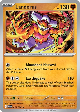 Landorus 53/172 from Black Bolt