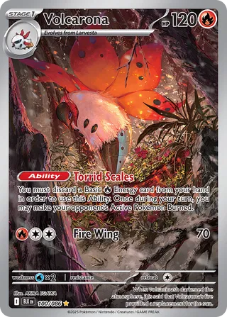 Volcarona 100/172 from Black Bolt