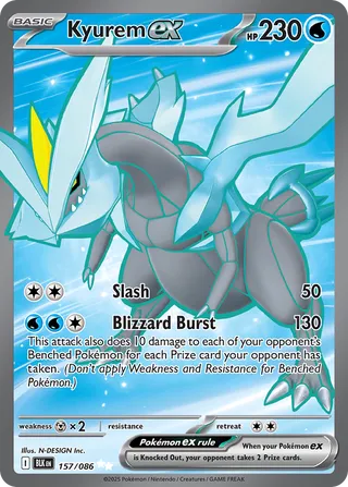 Kyurem ex 157/172 from Black Bolt