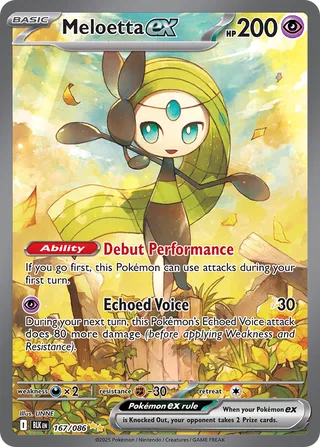 Meloetta ex 167/172 from Black Bolt