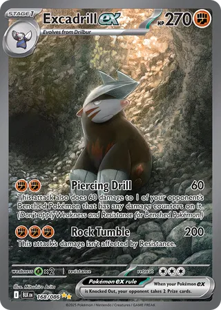 Excadrill ex 168/172 from Black Bolt
