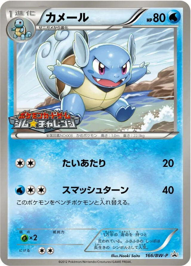 Wartortle 166/295 from Black & White Promos