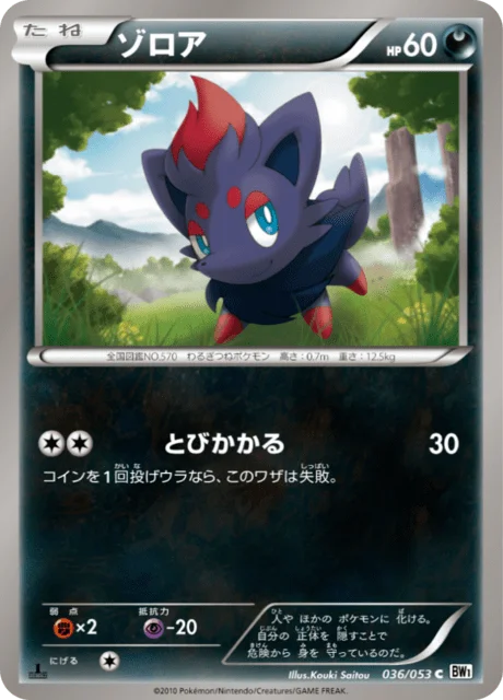 Zorua 36/56 from White Collection