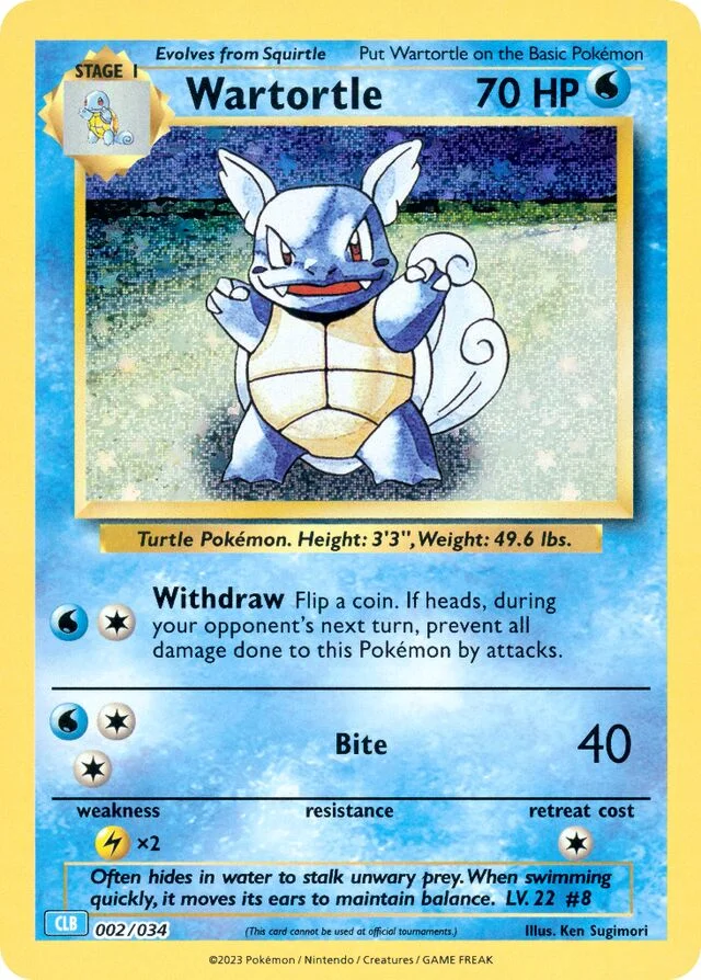 Wartortle 2/34 from Pokémon TCG Classic (Blastoise)