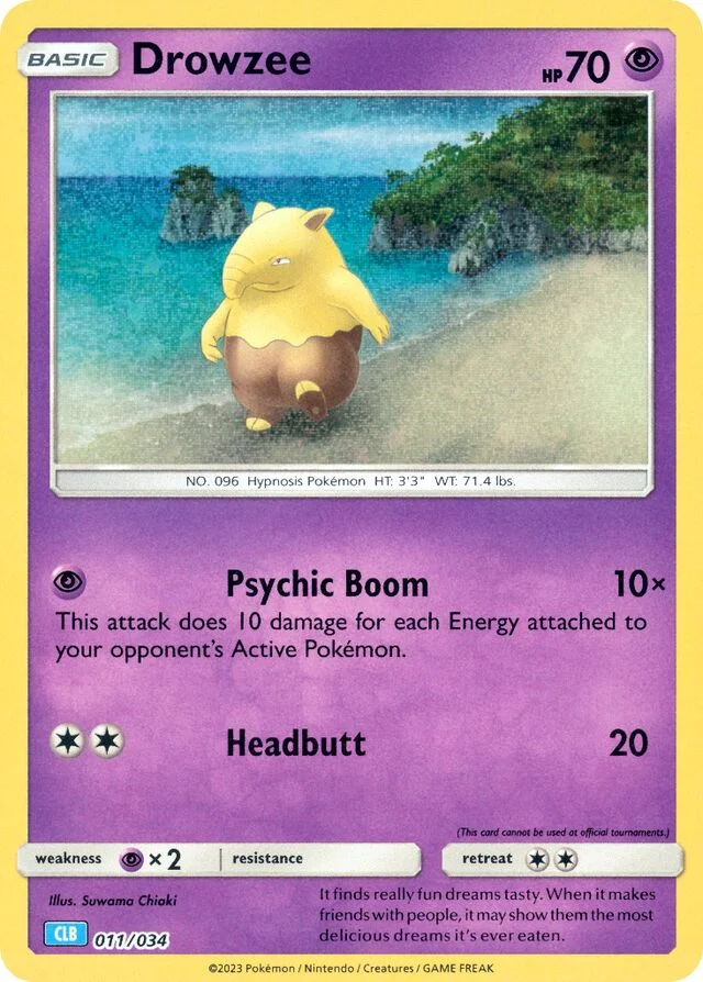 Drowzee 11/34 from Pokémon TCG Classic (Blastoise)