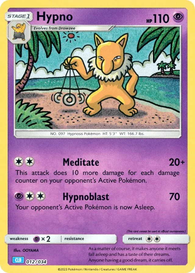 Hypno 12/34 from Pokémon TCG Classic (Blastoise)