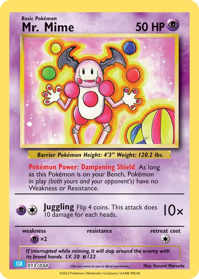Mr. Mime 13/34 from Pokémon TCG Classic (Blastoise)