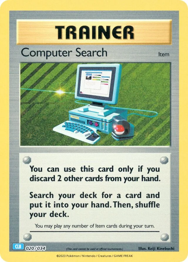 Computer Search 20/34 from Pokémon TCG Classic (Blastoise)