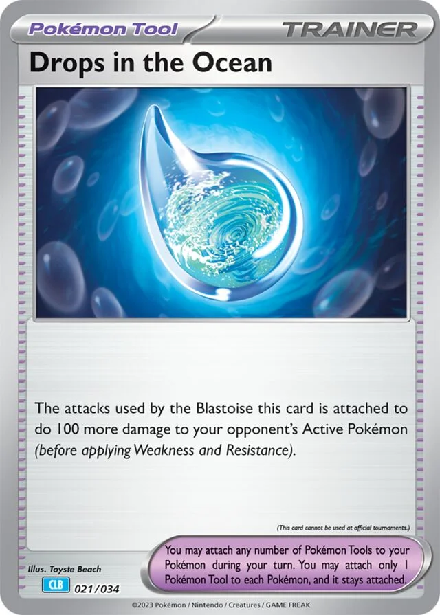 Drops in the Ocean 21/34 from Pokémon TCG Classic (Blastoise)