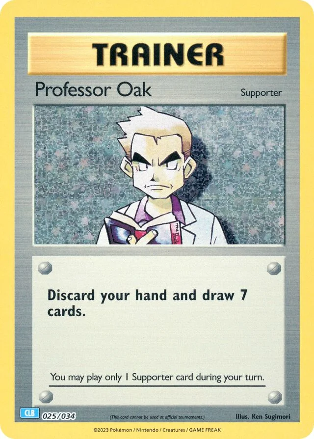Professor Oak 25/34 from Pokémon TCG Classic (Blastoise)