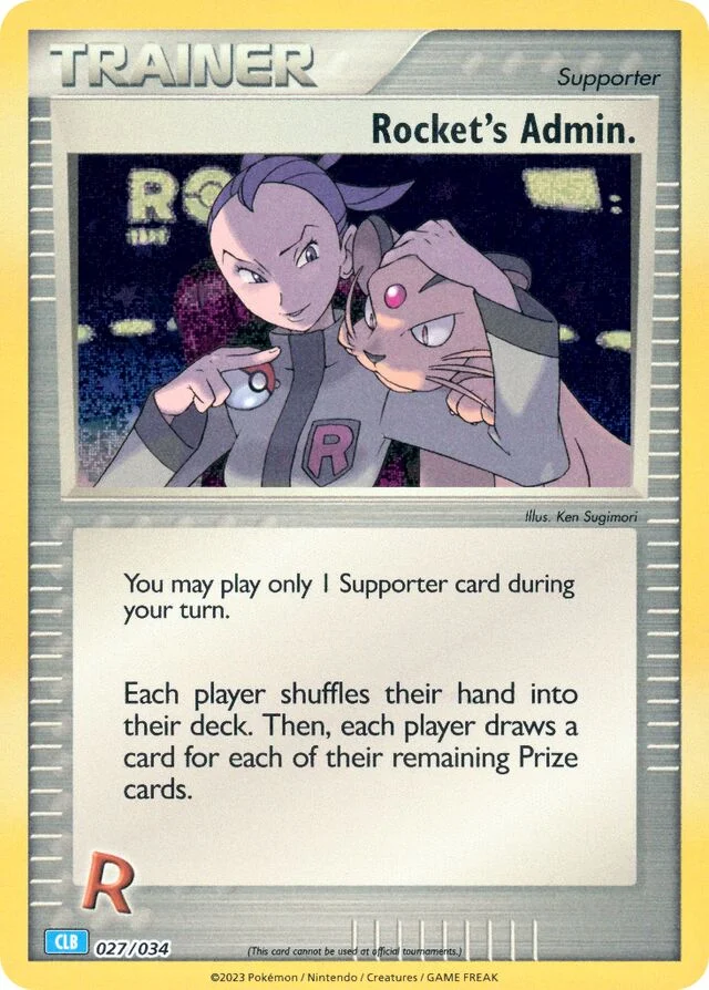 Rocket's Admin. 27/34 from Pokémon TCG Classic (Blastoise)
