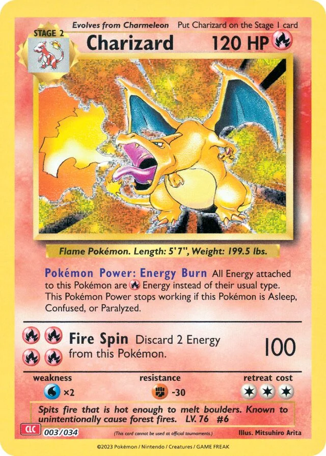 Charizard 3/34 from Pokémon TCG Classic (Charizard)