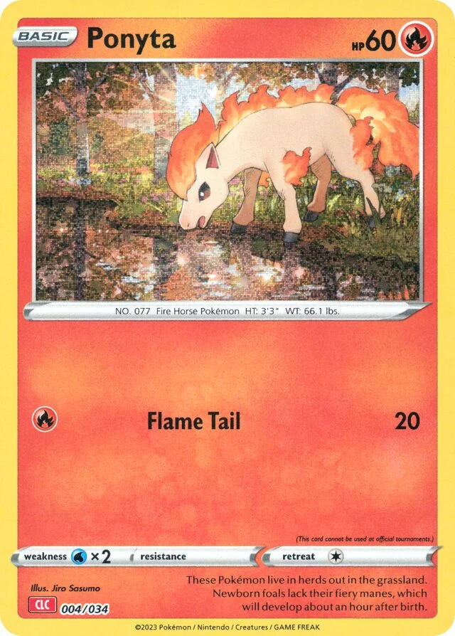 Ponyta 4/34 from Pokémon TCG Classic (Charizard)