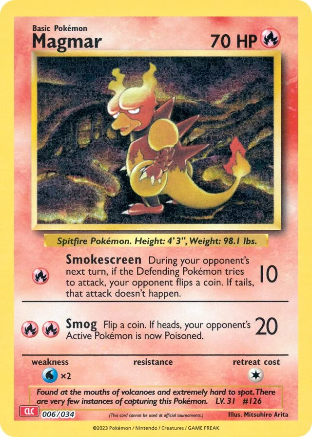 Magmar 6/34 from Pokémon TCG Classic (Charizard)