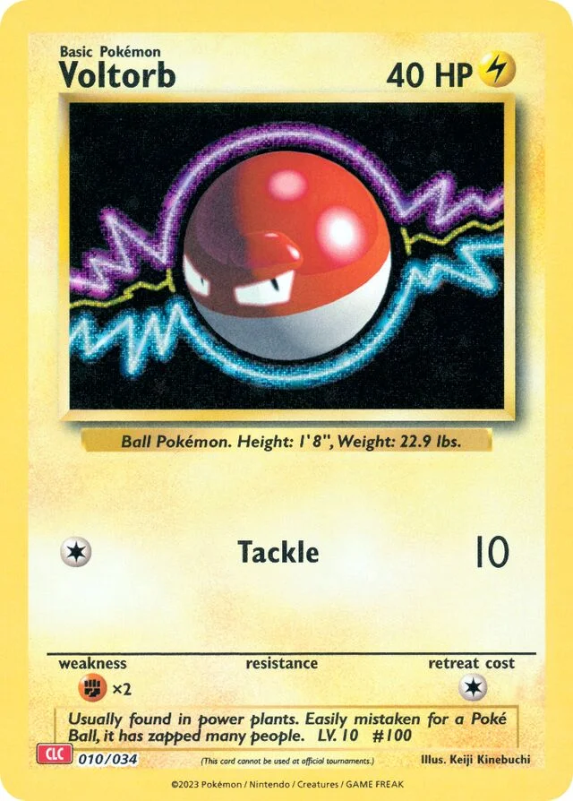 Voltorb 10/34 from Pokémon TCG Classic (Charizard)