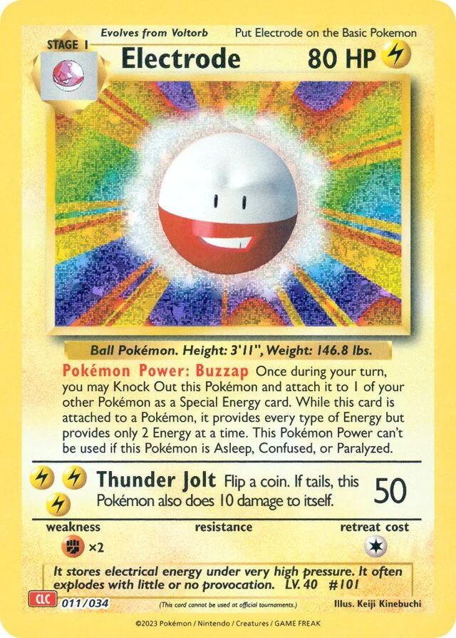 Electrode 11/34 from Pokémon TCG Classic (Charizard)