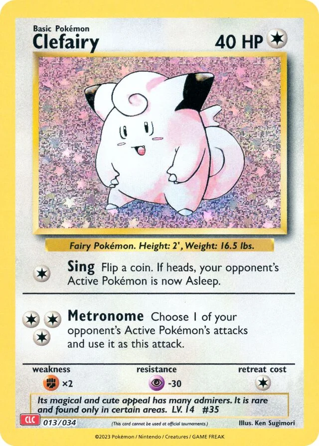 Clefairy 13/34 from Pokémon TCG Classic (Charizard)
