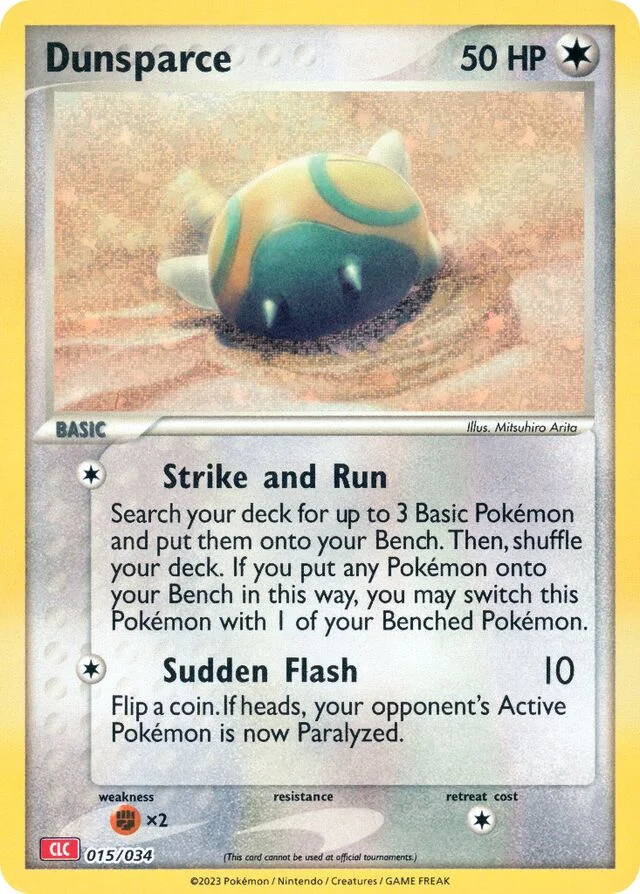 Dunsparce 15/34 from Pokémon TCG Classic (Charizard)