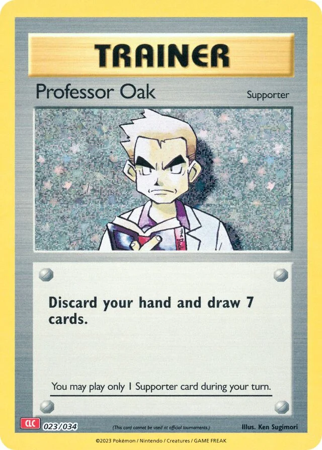 Professor Oak 23/34 from Pokémon TCG Classic (Charizard)