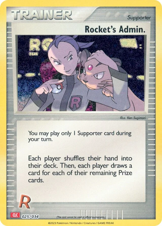 Rocket's Admin. 25/34 from Pokémon TCG Classic (Charizard)