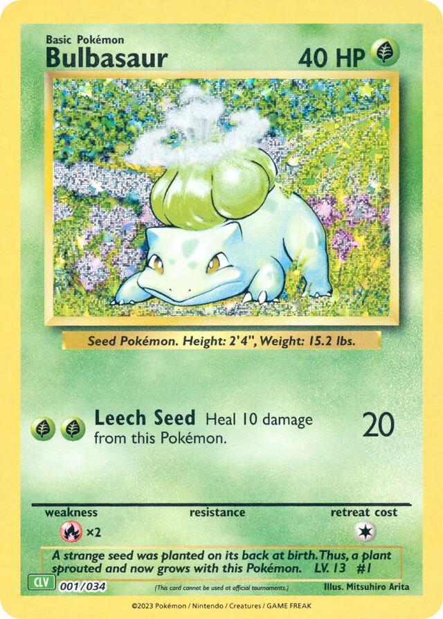 Bulbasaur 1/34 from Pokémon TCG Classic (Venusaur)