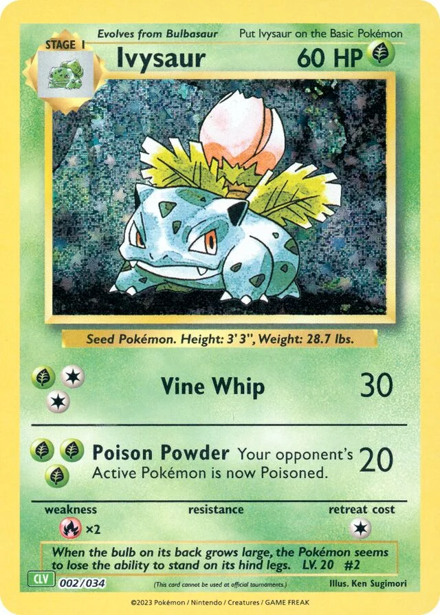 Ivysaur 2/34 from Pokémon TCG Classic (Venusaur)