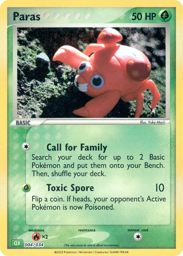 Paras 4/34 from Pokémon TCG Classic (Venusaur)