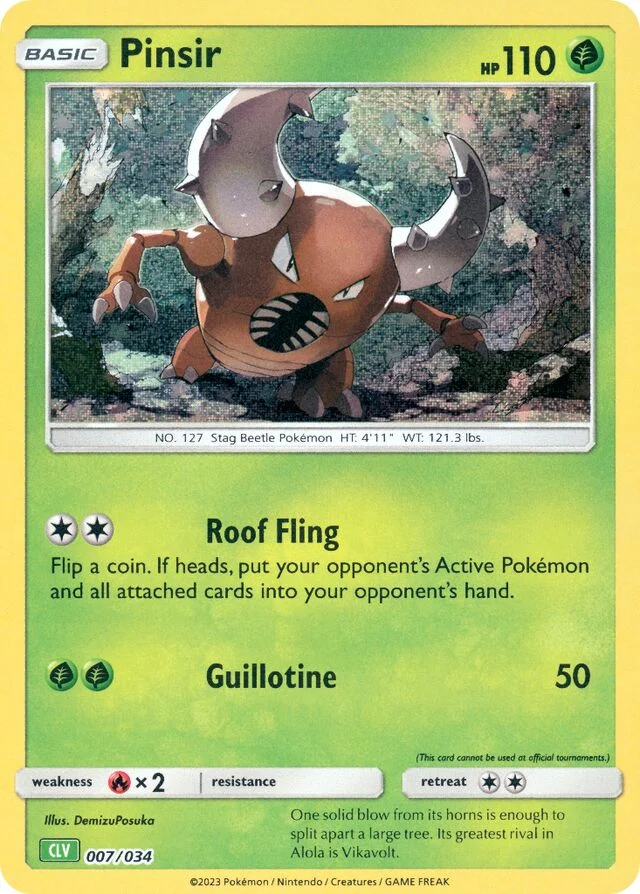 Pinsir 7/34 from Pokémon TCG Classic (Venusaur)