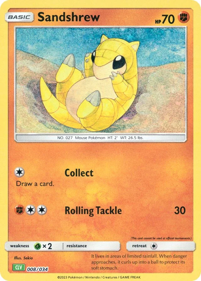 Sandshrew 8/34 from Pokémon TCG Classic (Venusaur)