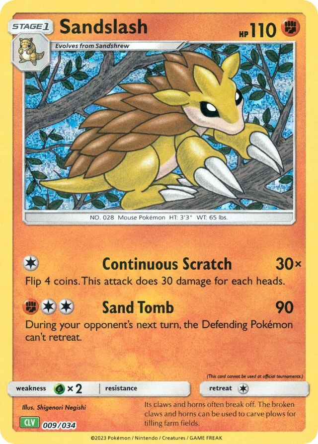 Sandslash 9/34 from Pokémon TCG Classic (Venusaur)