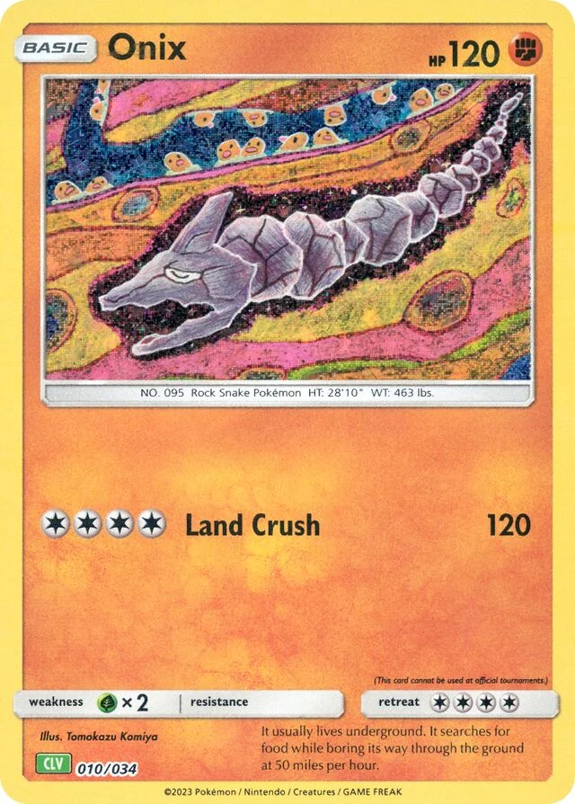 Onix 10/34 from Pokémon TCG Classic (Venusaur)