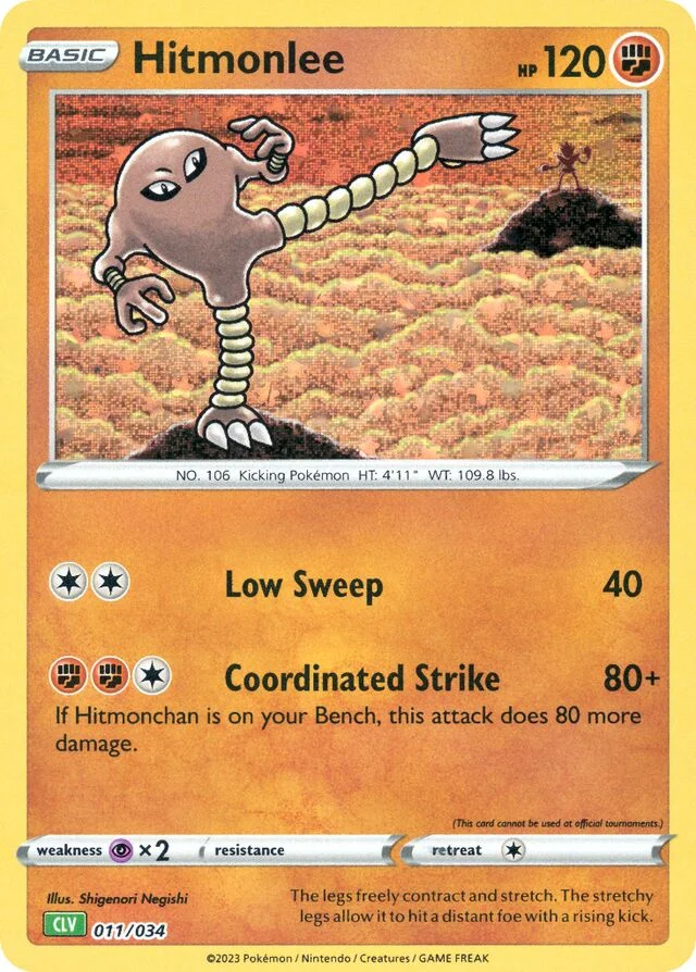 Hitmonlee 11/34 from Pokémon TCG Classic (Venusaur)