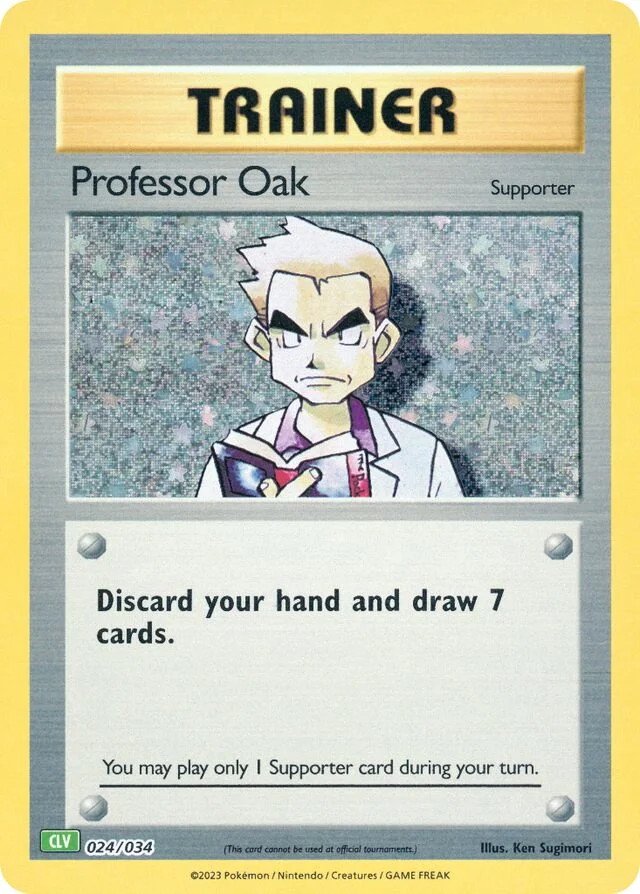 Professor Oak 24/34 from Pokémon TCG Classic (Venusaur)