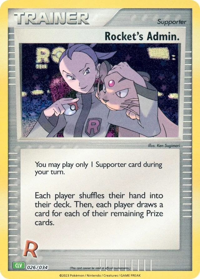 Rocket's Admin. 26/34 from Pokémon TCG Classic (Venusaur)